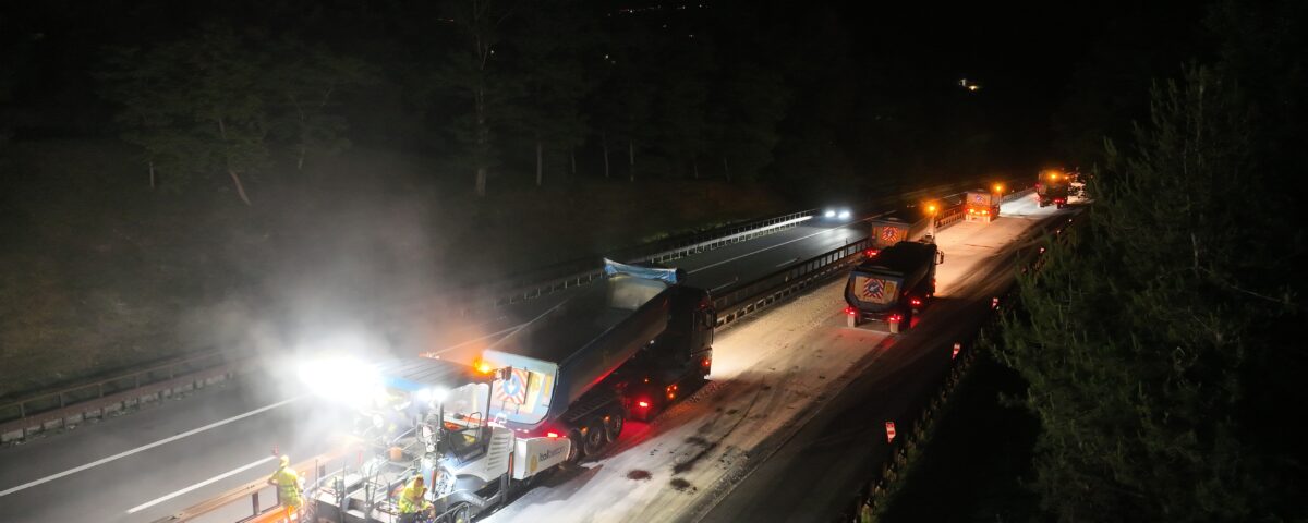 A22, interventi in notturna